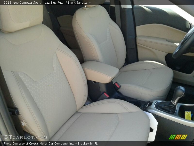Jazz Blue Pearl / Black/Sandstorm 2018 Jeep Compass Sport