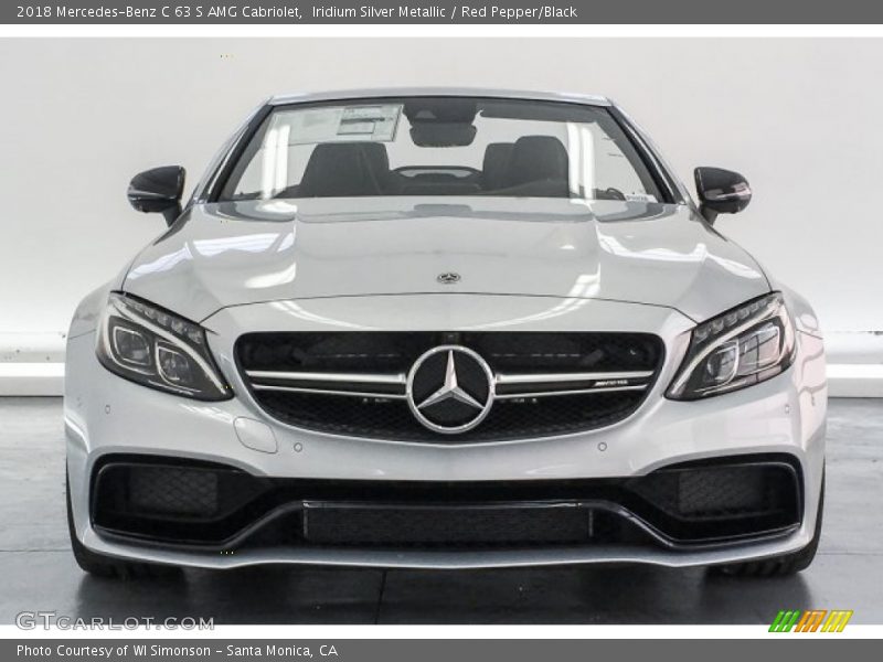 Iridium Silver Metallic / Red Pepper/Black 2018 Mercedes-Benz C 63 S AMG Cabriolet