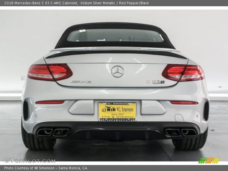 Iridium Silver Metallic / Red Pepper/Black 2018 Mercedes-Benz C 63 S AMG Cabriolet