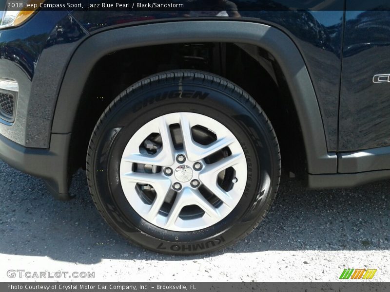 Jazz Blue Pearl / Black/Sandstorm 2018 Jeep Compass Sport