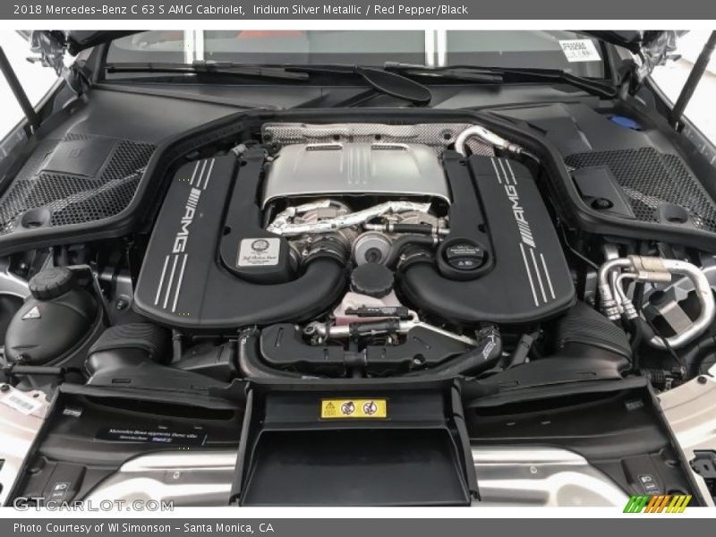 Iridium Silver Metallic / Red Pepper/Black 2018 Mercedes-Benz C 63 S AMG Cabriolet