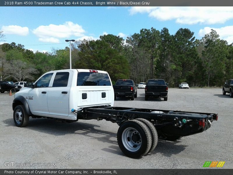 Bright White / Black/Diesel Gray 2018 Ram 4500 Tradesman Crew Cab 4x4 Chassis