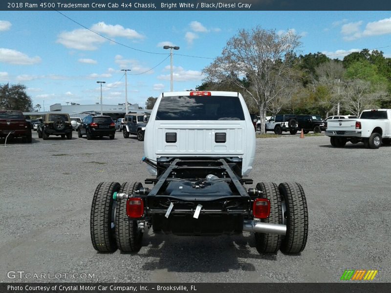 Bright White / Black/Diesel Gray 2018 Ram 4500 Tradesman Crew Cab 4x4 Chassis