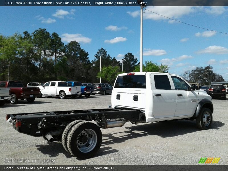Bright White / Black/Diesel Gray 2018 Ram 4500 Tradesman Crew Cab 4x4 Chassis