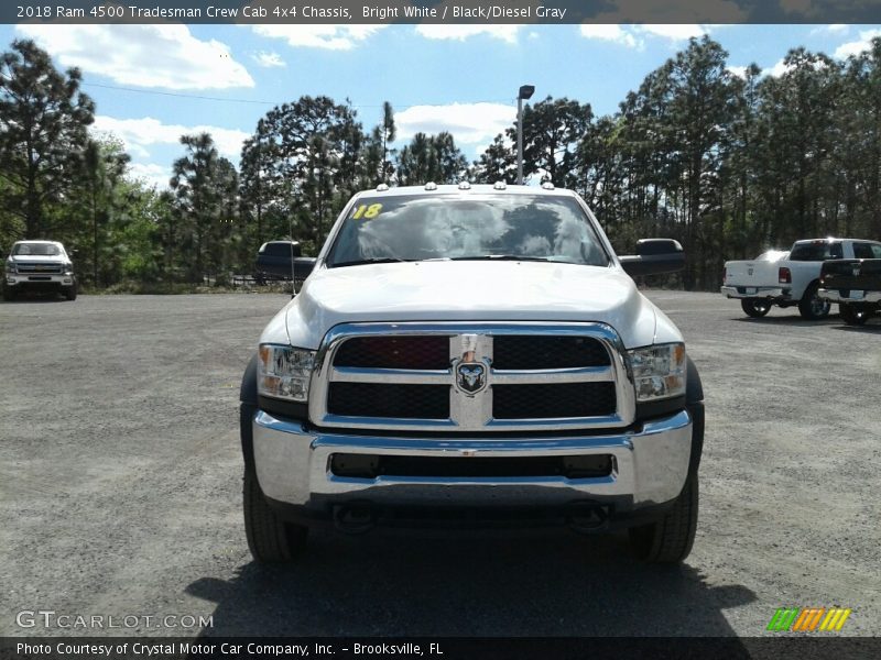 Bright White / Black/Diesel Gray 2018 Ram 4500 Tradesman Crew Cab 4x4 Chassis