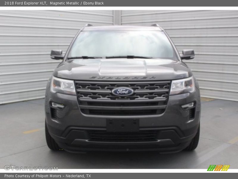 Magnetic Metallic / Ebony Black 2018 Ford Explorer XLT