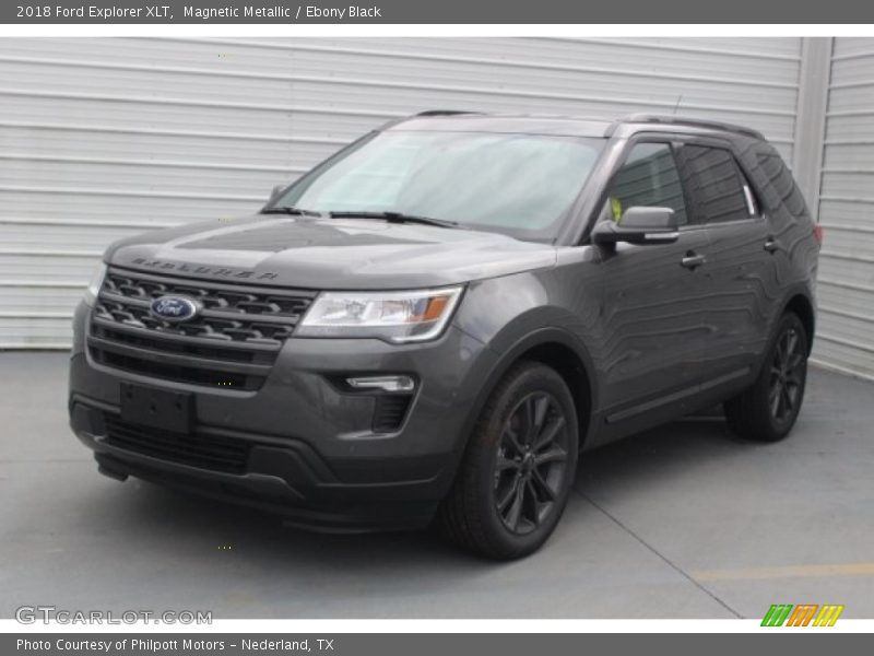 Magnetic Metallic / Ebony Black 2018 Ford Explorer XLT