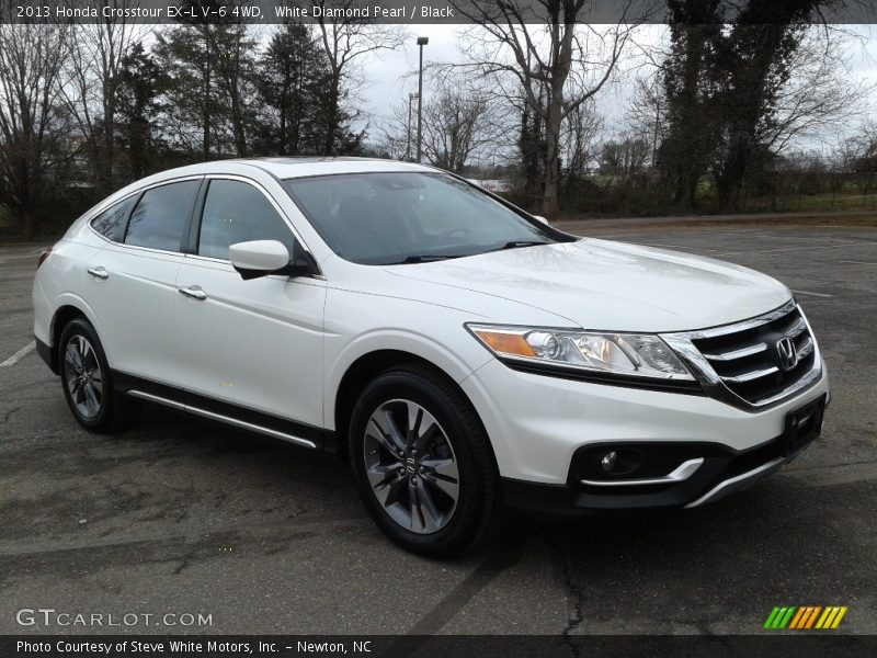 White Diamond Pearl / Black 2013 Honda Crosstour EX-L V-6 4WD
