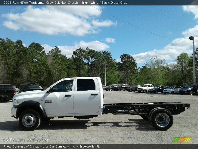 Bright White / Black/Diesel Gray 2018 Ram 4500 Tradesman Crew Cab 4x4 Chassis
