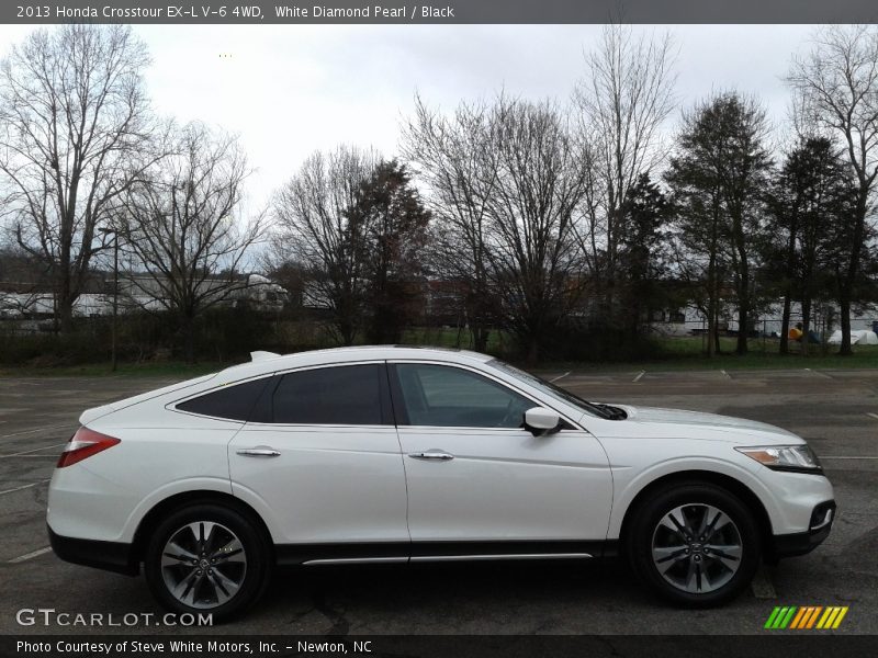 White Diamond Pearl / Black 2013 Honda Crosstour EX-L V-6 4WD