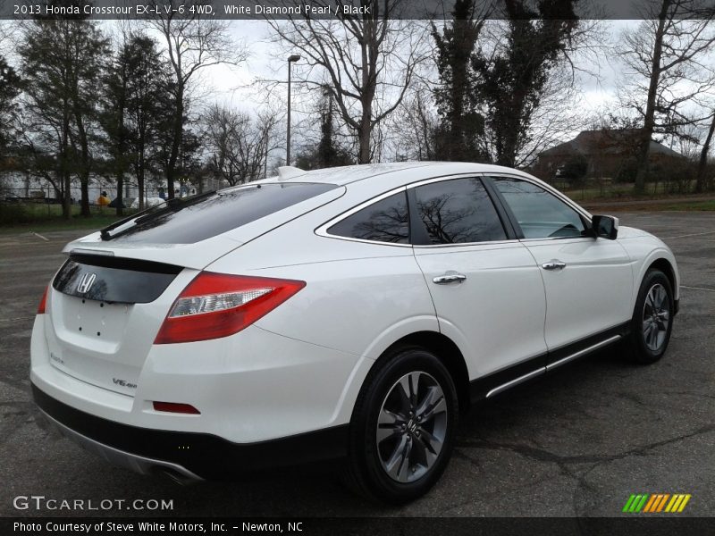 White Diamond Pearl / Black 2013 Honda Crosstour EX-L V-6 4WD