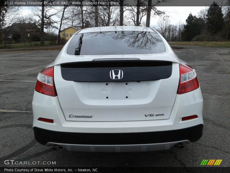 White Diamond Pearl / Black 2013 Honda Crosstour EX-L V-6 4WD