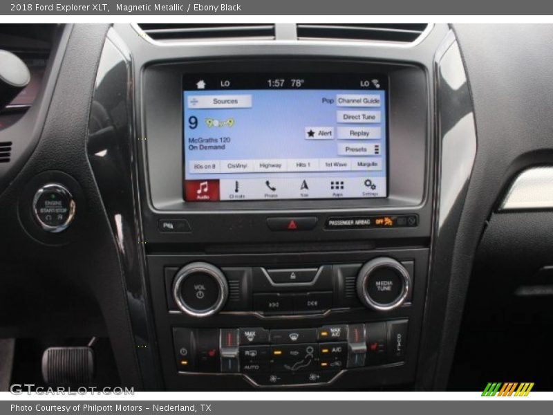 Magnetic Metallic / Ebony Black 2018 Ford Explorer XLT