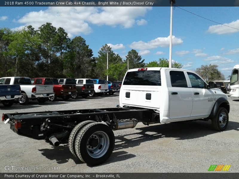 Bright White / Black/Diesel Gray 2018 Ram 4500 Tradesman Crew Cab 4x4 Chassis