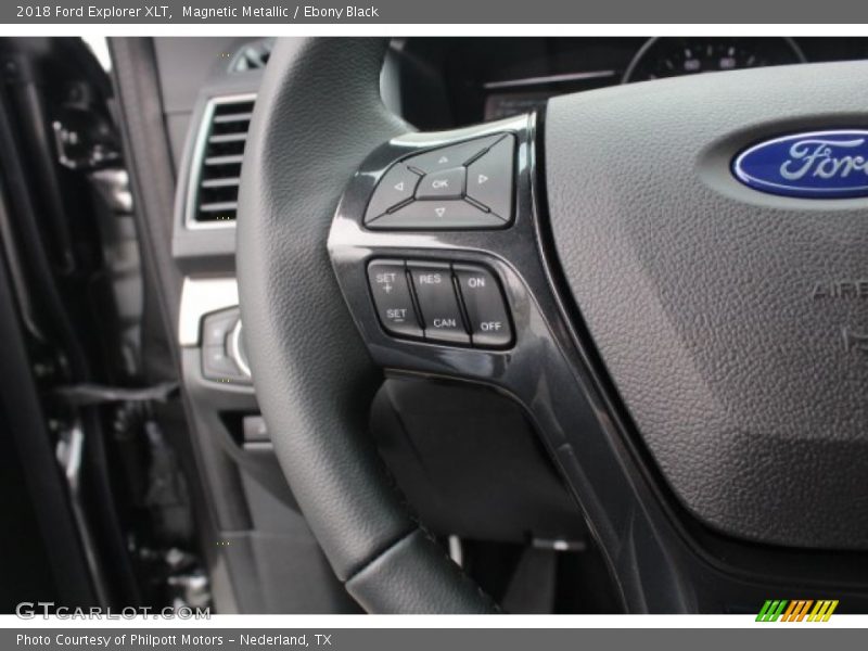 Magnetic Metallic / Ebony Black 2018 Ford Explorer XLT