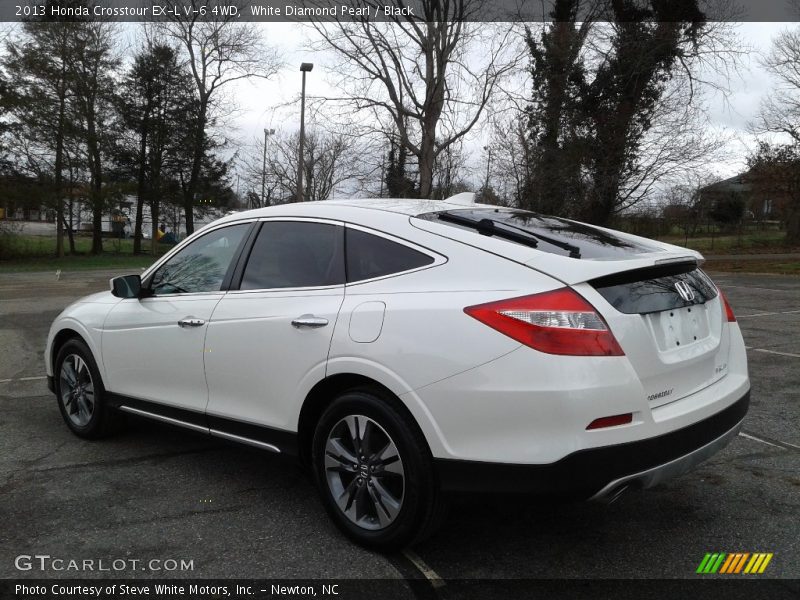 White Diamond Pearl / Black 2013 Honda Crosstour EX-L V-6 4WD