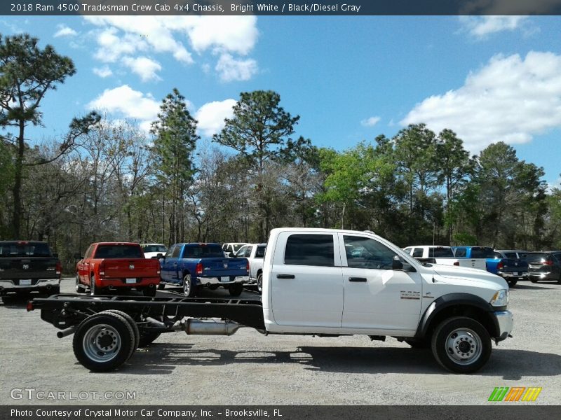 Bright White / Black/Diesel Gray 2018 Ram 4500 Tradesman Crew Cab 4x4 Chassis