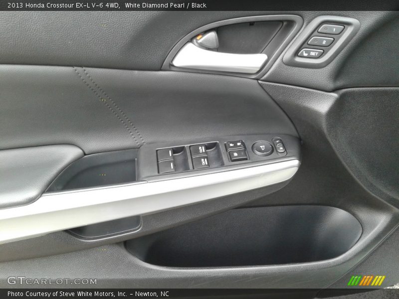 White Diamond Pearl / Black 2013 Honda Crosstour EX-L V-6 4WD