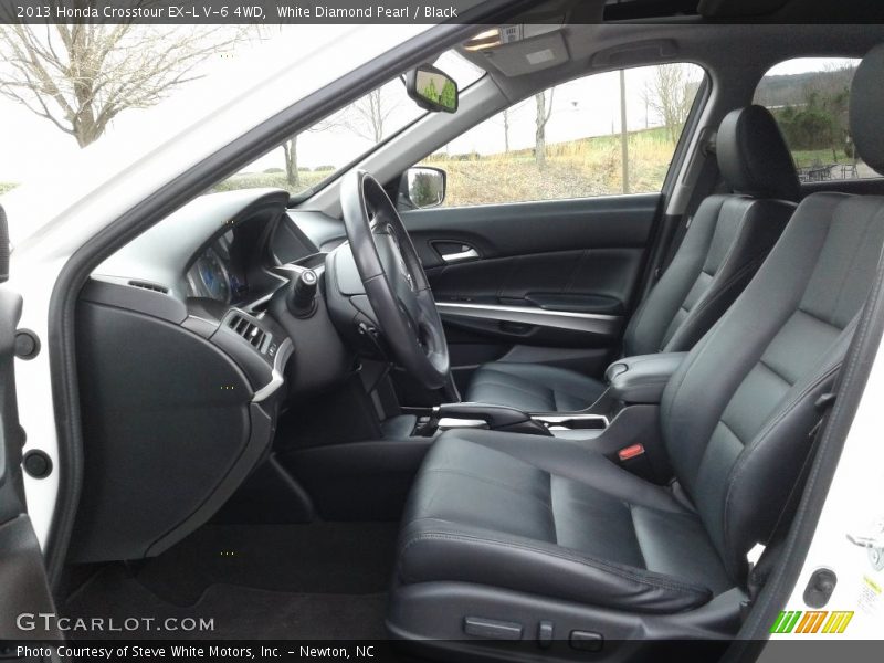White Diamond Pearl / Black 2013 Honda Crosstour EX-L V-6 4WD