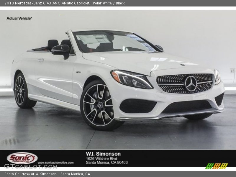 Polar White / Black 2018 Mercedes-Benz C 43 AMG 4Matic Cabriolet