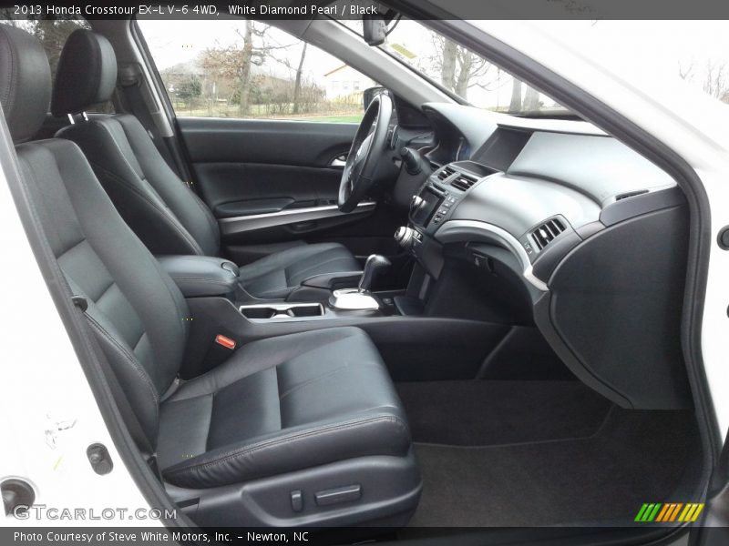 White Diamond Pearl / Black 2013 Honda Crosstour EX-L V-6 4WD
