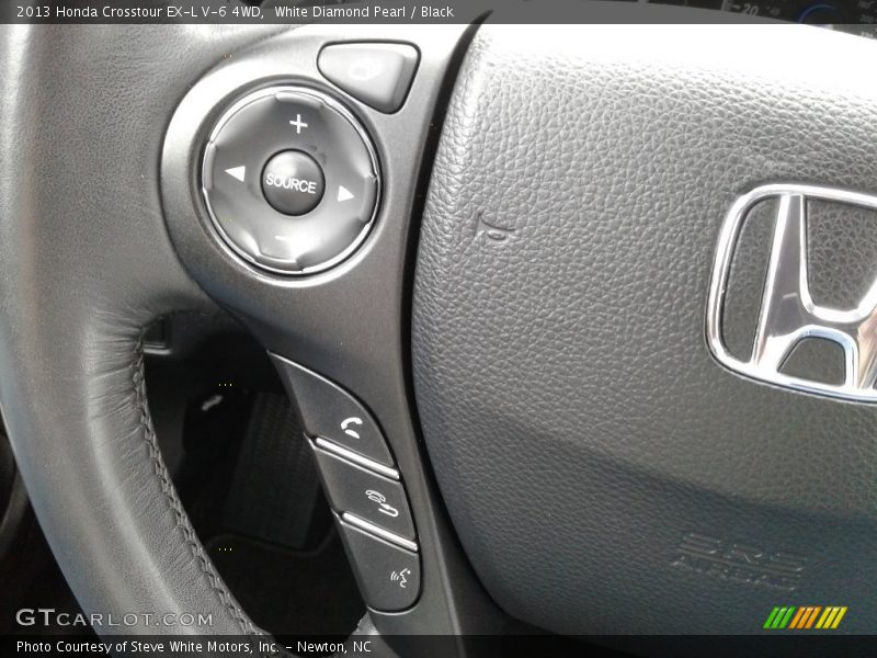 White Diamond Pearl / Black 2013 Honda Crosstour EX-L V-6 4WD