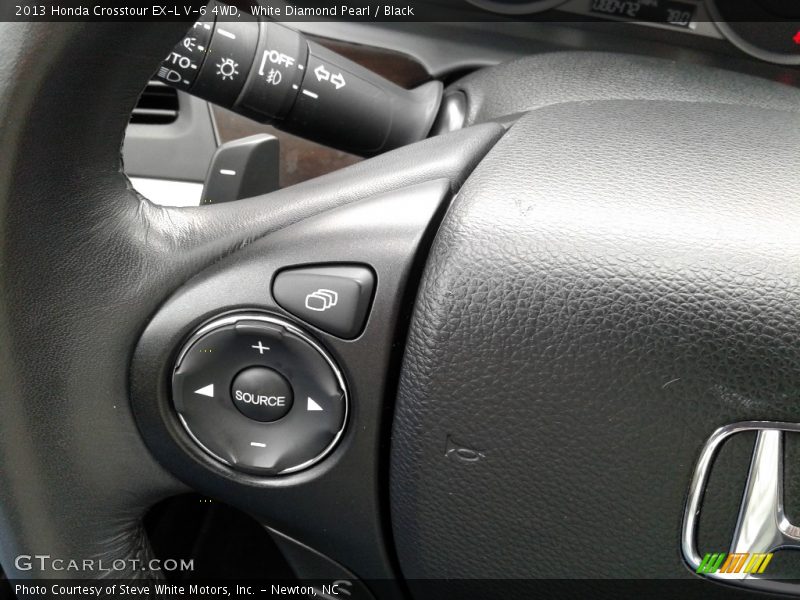 White Diamond Pearl / Black 2013 Honda Crosstour EX-L V-6 4WD