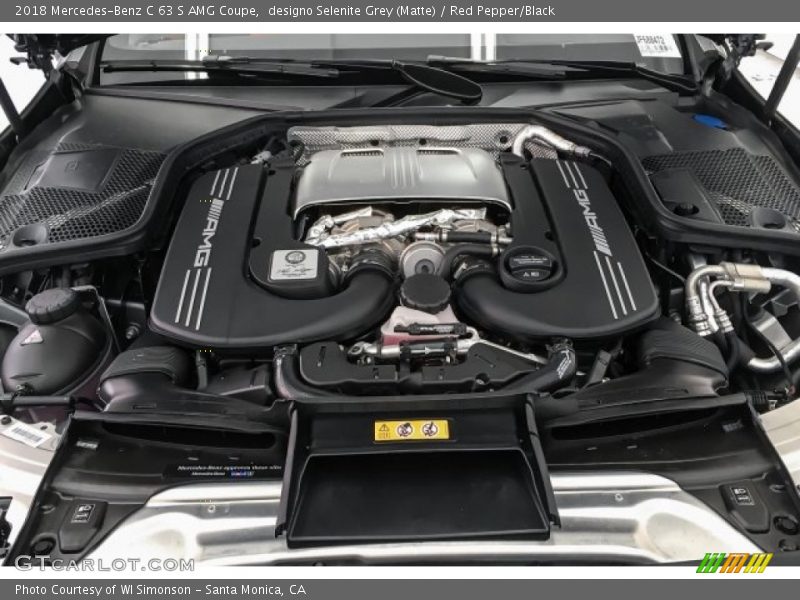  2018 C 63 S AMG Coupe Engine - 4.0 Liter AMG biturbo DOHC 32-Valve VVT V8