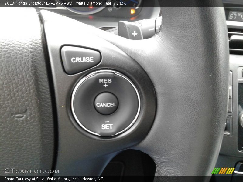 White Diamond Pearl / Black 2013 Honda Crosstour EX-L V-6 4WD