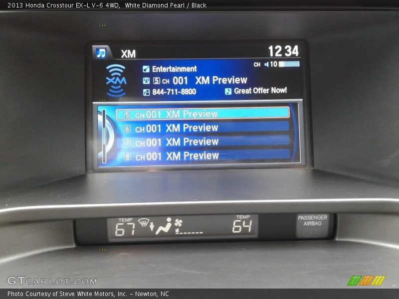 White Diamond Pearl / Black 2013 Honda Crosstour EX-L V-6 4WD