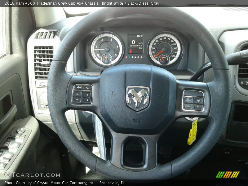 Bright White / Black/Diesel Gray 2018 Ram 4500 Tradesman Crew Cab 4x4 Chassis