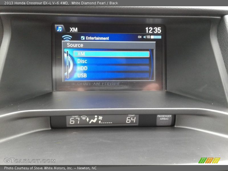 White Diamond Pearl / Black 2013 Honda Crosstour EX-L V-6 4WD