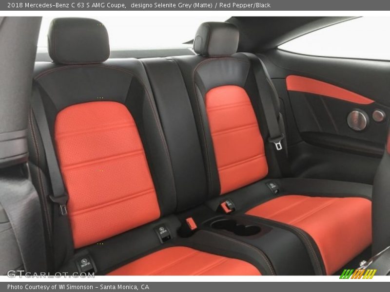 designo Selenite Grey (Matte) / Red Pepper/Black 2018 Mercedes-Benz C 63 S AMG Coupe