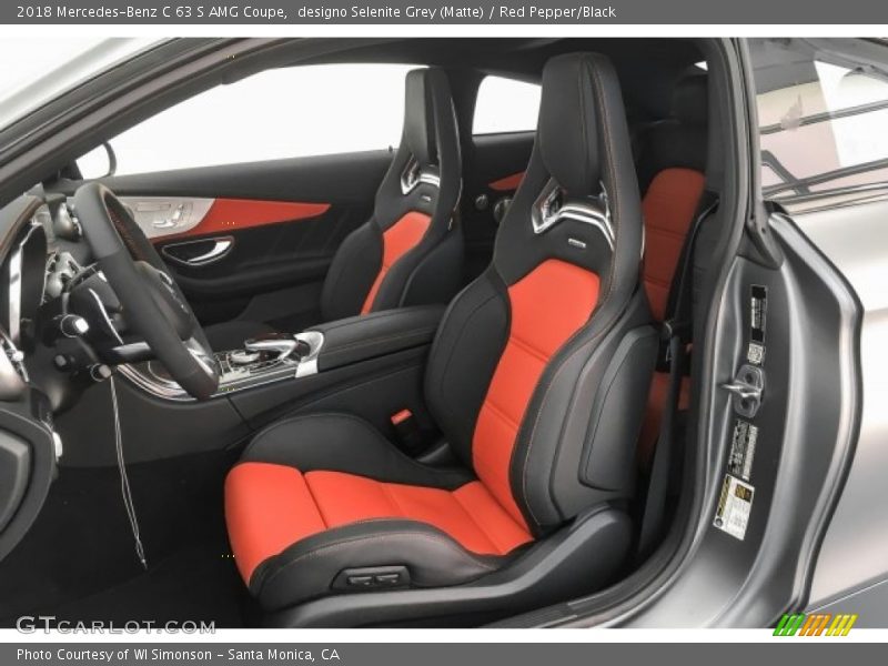  2018 C 63 S AMG Coupe Red Pepper/Black Interior