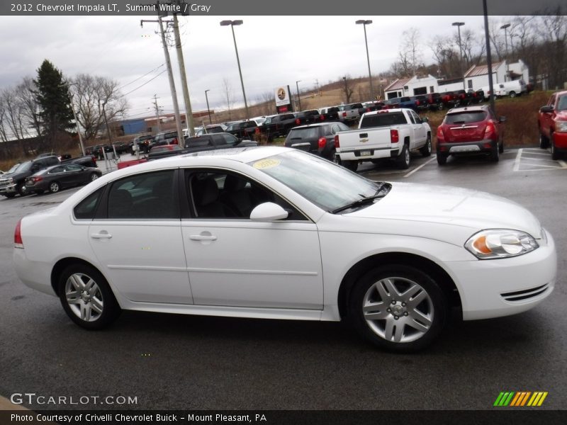 Summit White / Gray 2012 Chevrolet Impala LT