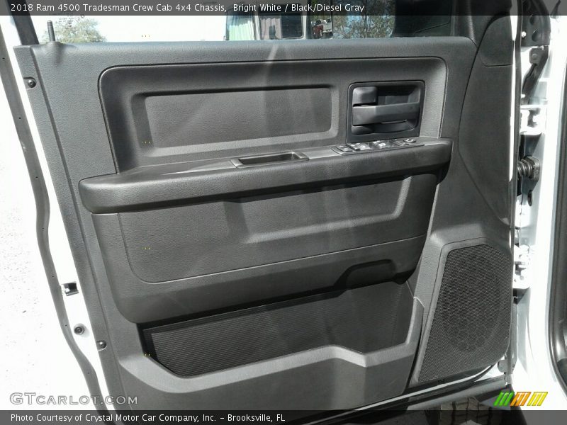 Bright White / Black/Diesel Gray 2018 Ram 4500 Tradesman Crew Cab 4x4 Chassis