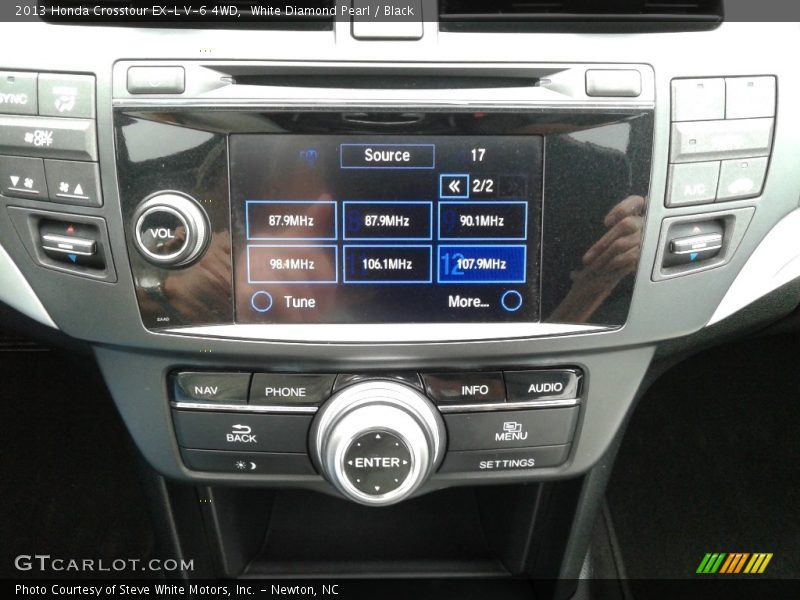 White Diamond Pearl / Black 2013 Honda Crosstour EX-L V-6 4WD