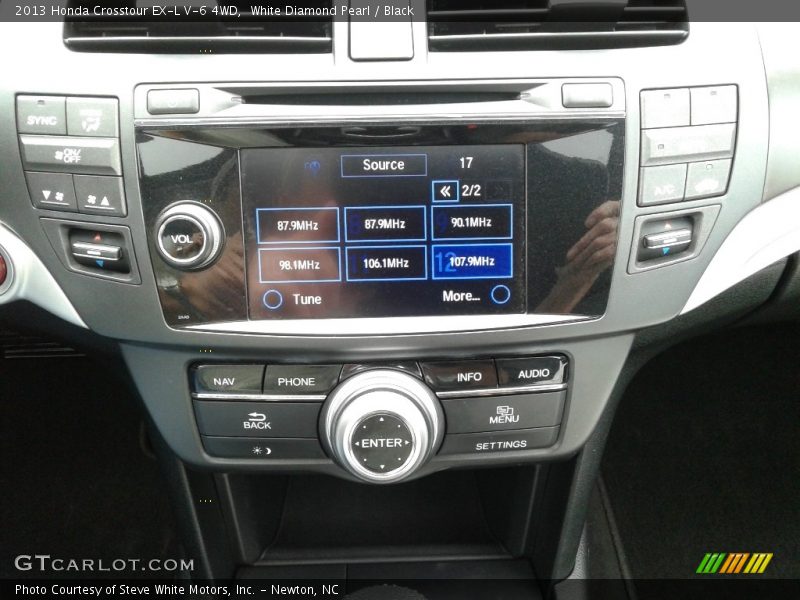 White Diamond Pearl / Black 2013 Honda Crosstour EX-L V-6 4WD