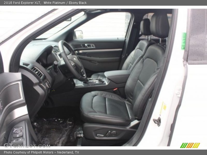 White Platinum / Ebony Black 2018 Ford Explorer XLT