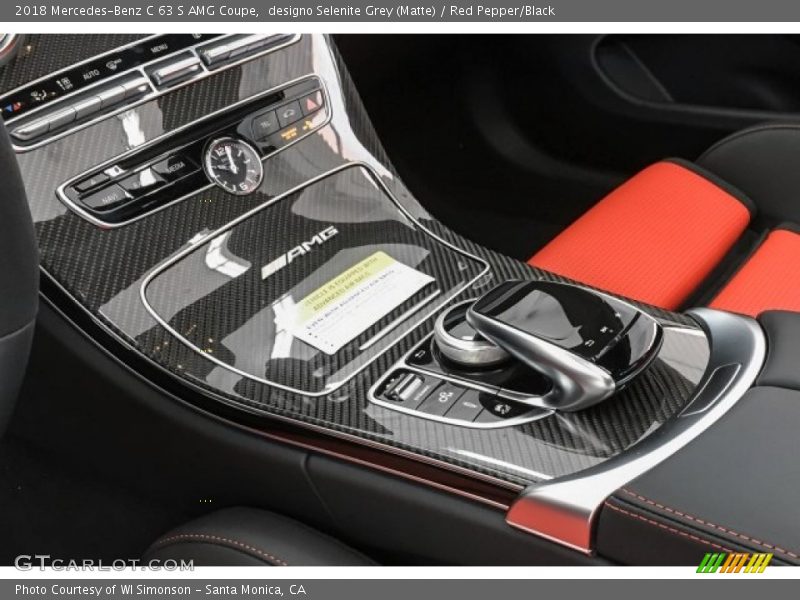 designo Selenite Grey (Matte) / Red Pepper/Black 2018 Mercedes-Benz C 63 S AMG Coupe
