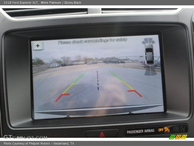 White Platinum / Ebony Black 2018 Ford Explorer XLT