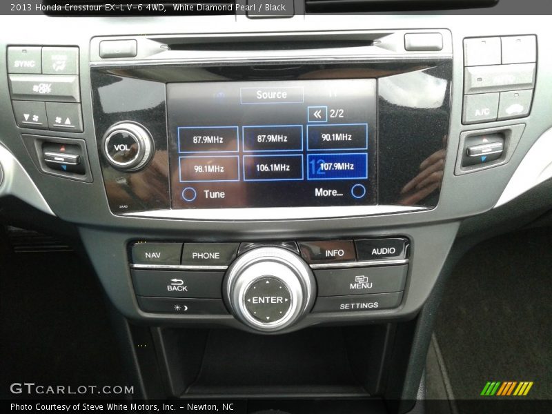 White Diamond Pearl / Black 2013 Honda Crosstour EX-L V-6 4WD