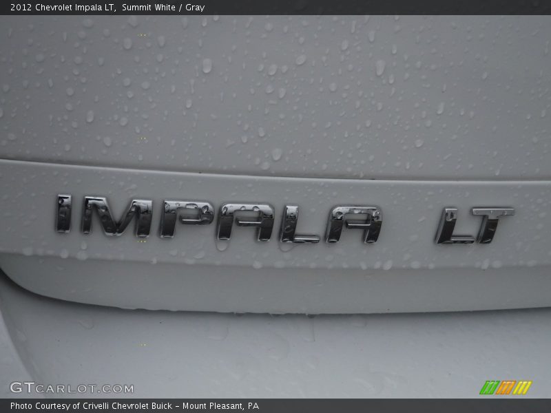 Summit White / Gray 2012 Chevrolet Impala LT
