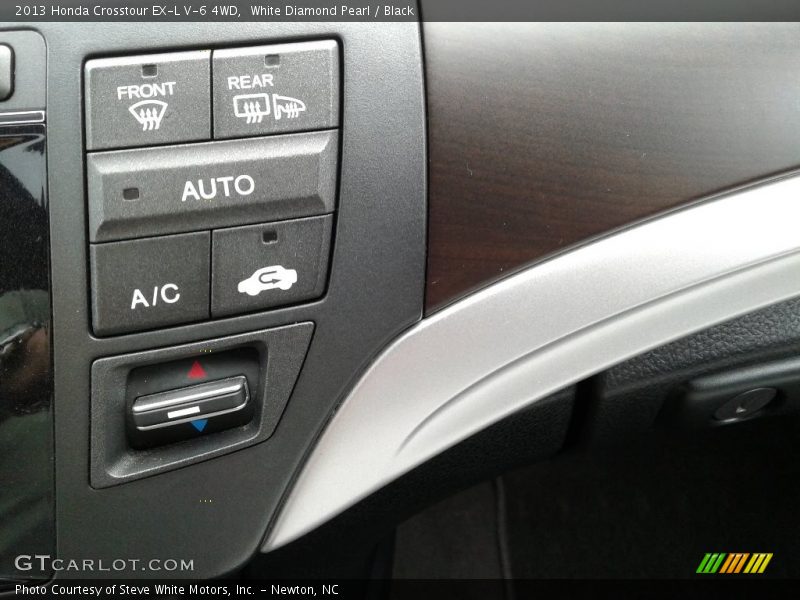 White Diamond Pearl / Black 2013 Honda Crosstour EX-L V-6 4WD