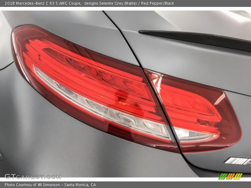 designo Selenite Grey (Matte) / Red Pepper/Black 2018 Mercedes-Benz C 63 S AMG Coupe