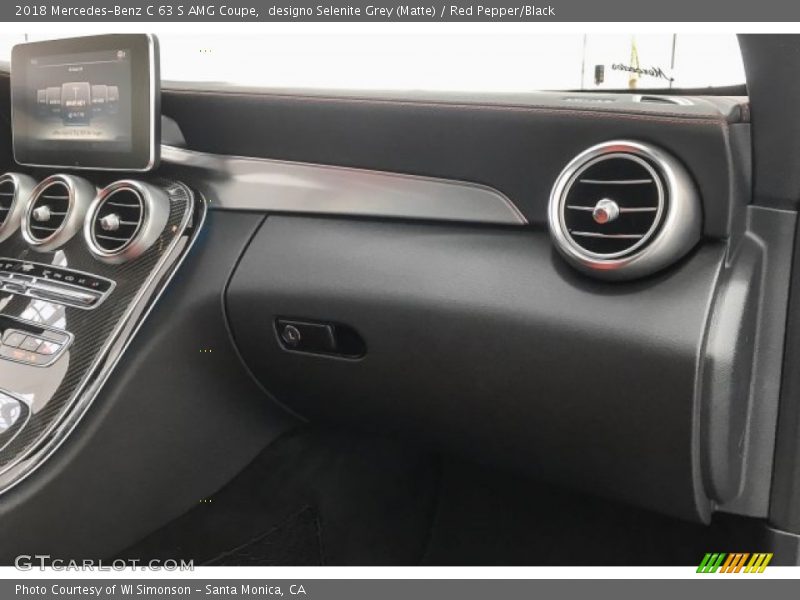 designo Selenite Grey (Matte) / Red Pepper/Black 2018 Mercedes-Benz C 63 S AMG Coupe