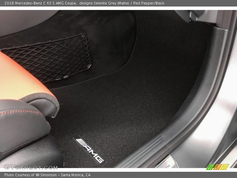 designo Selenite Grey (Matte) / Red Pepper/Black 2018 Mercedes-Benz C 63 S AMG Coupe