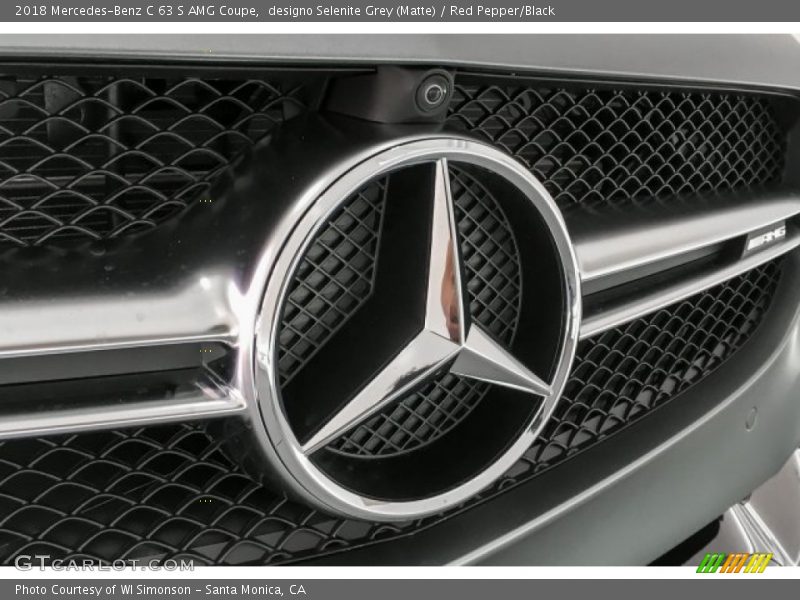 designo Selenite Grey (Matte) / Red Pepper/Black 2018 Mercedes-Benz C 63 S AMG Coupe