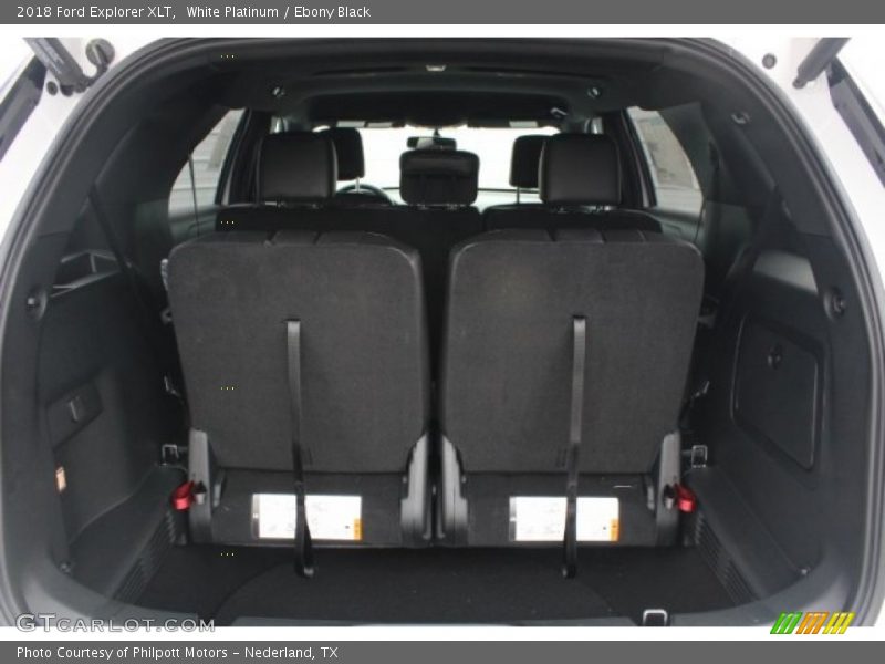 White Platinum / Ebony Black 2018 Ford Explorer XLT
