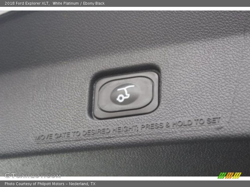 White Platinum / Ebony Black 2018 Ford Explorer XLT